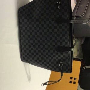 Louis Vuitton look alike black and grey tote